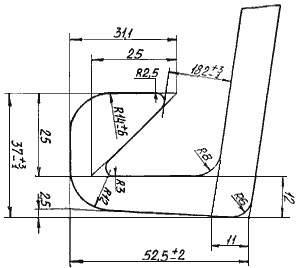 геометрические размеры замка шпунта Ларсена Л5